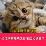 SEO標題優化指南:如何撰寫吸睛又排名佳的標題?