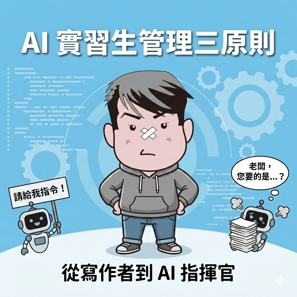 《從手刻 HTML 到奴役 AI：我如何從「被取代的恐懼」中，領悟出實習生管理學》