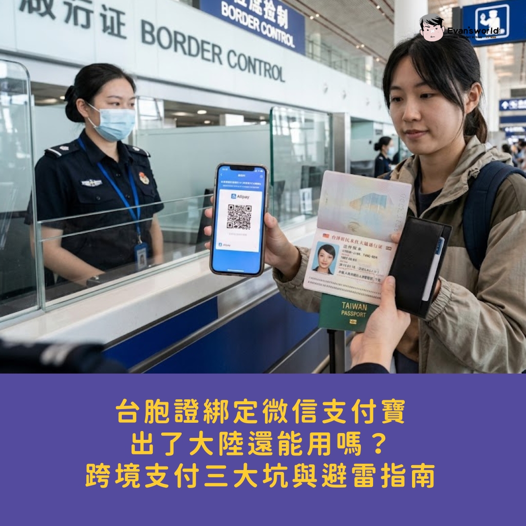 台胞證綁定微信支付寶，出了大陸還能用嗎？跨境支付三大坑與避雷指南